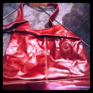 Red leather bag